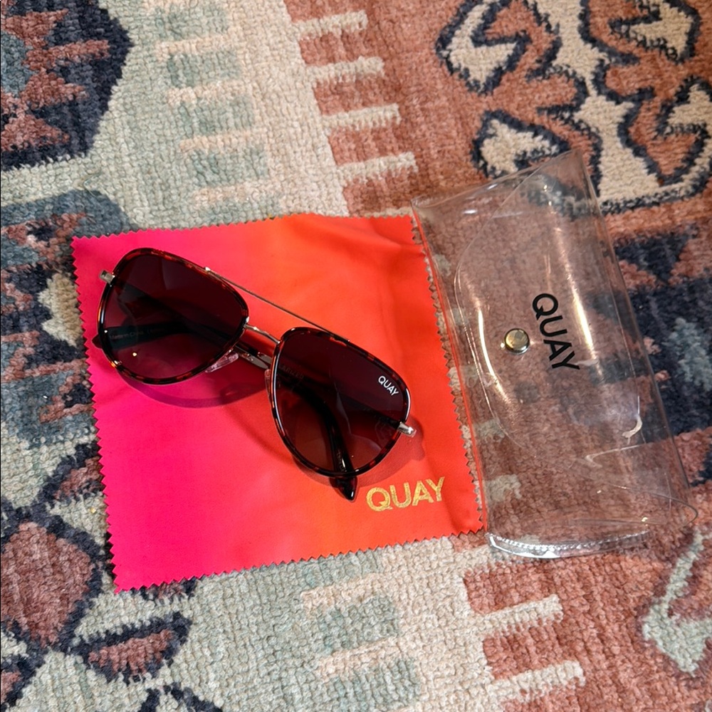 Quay Tortoise Shell Sunglasses